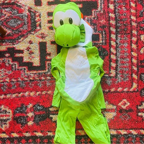Green Dinosaur Super Mario Yoshi Kids Costume - Picture 7 of 12